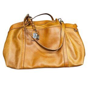 Liz Claiborne Brown Vegan Leather Tote Bag